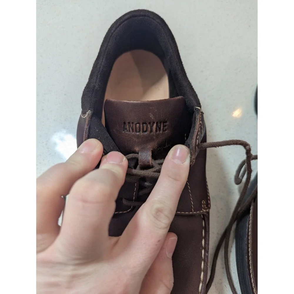 Anodyne No. 30 Mens Sport Casual Brown Leather Moc Toe Oxford Shoes 9W